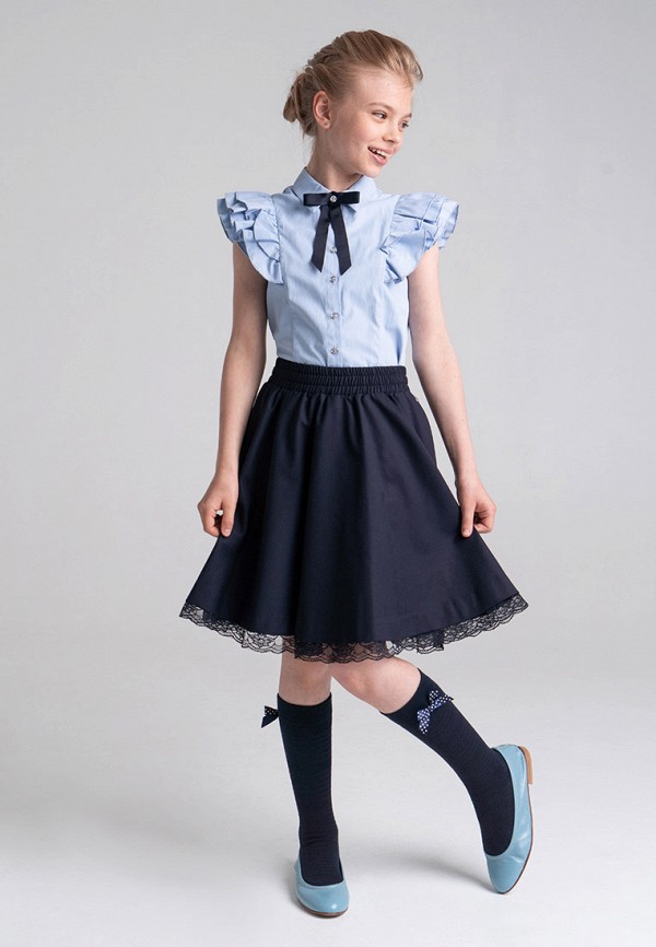 Блуза PlayToday голубой, размер 164, фото 5