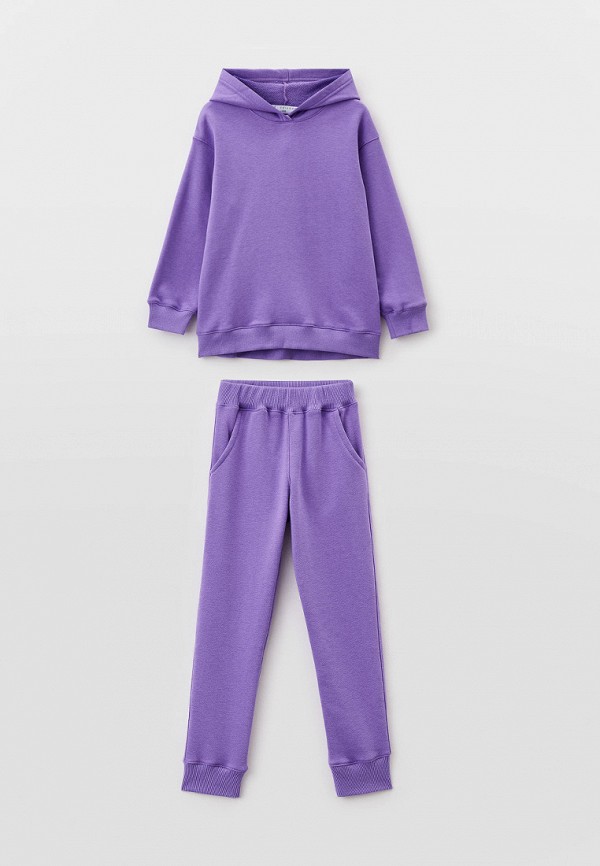 Костюм спортивный для девочки Ete Children цвет фиолетовый 
