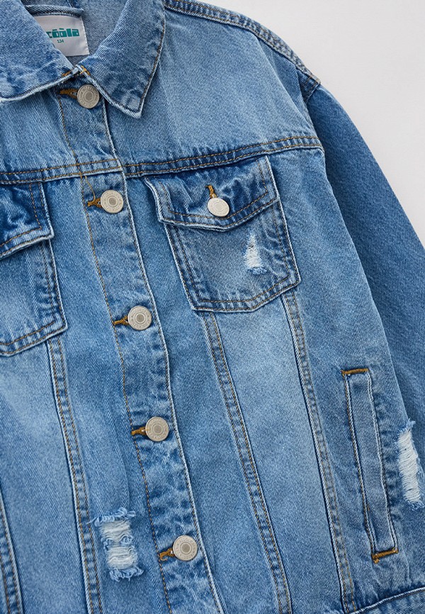Куртка для девочки джинсовая Acoola цвет голубой  Фото 3