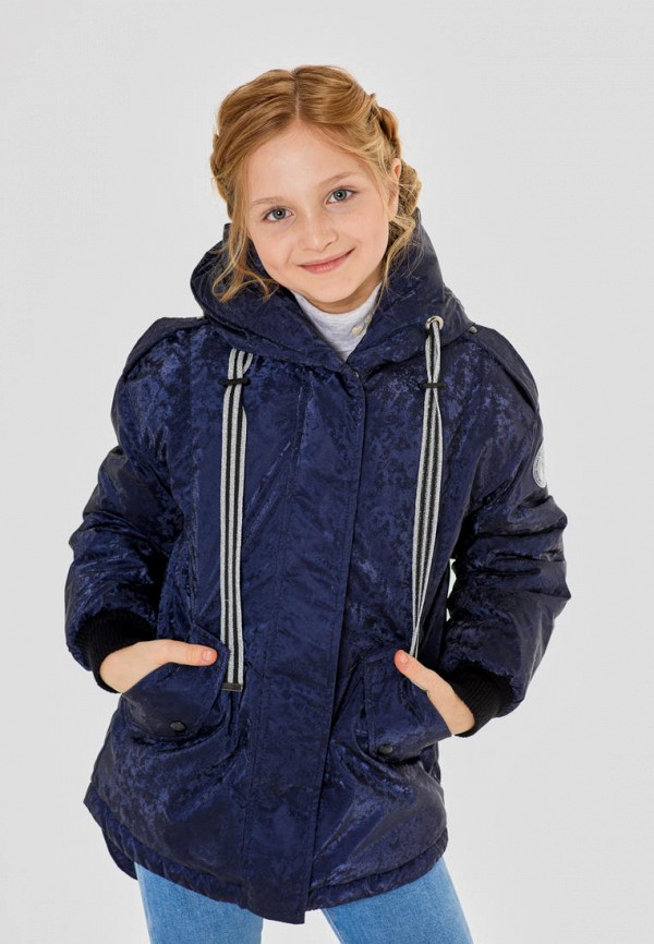 Куртка для девочки утепленная Талви цвет синий  Фото 2
