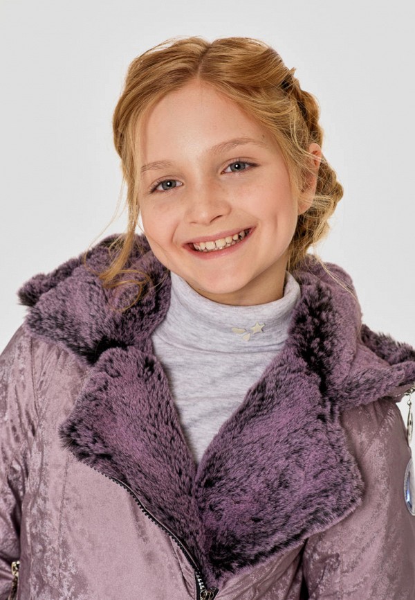 Куртка для девочки утепленная Талви цвет фиолетовый  Фото 6
