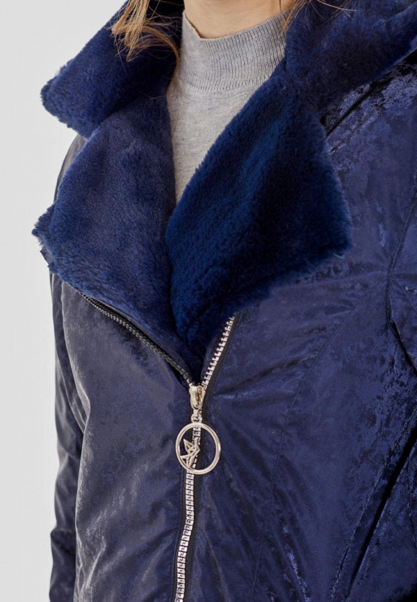 Куртка для девочки утепленная Талви цвет синий  Фото 5