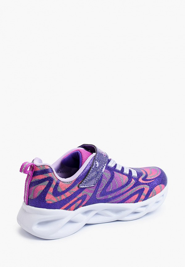 Кроссовки для девочки Skechers цвет фиолетовый  Фото 3