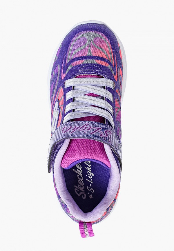 Кроссовки для девочки Skechers цвет фиолетовый  Фото 4