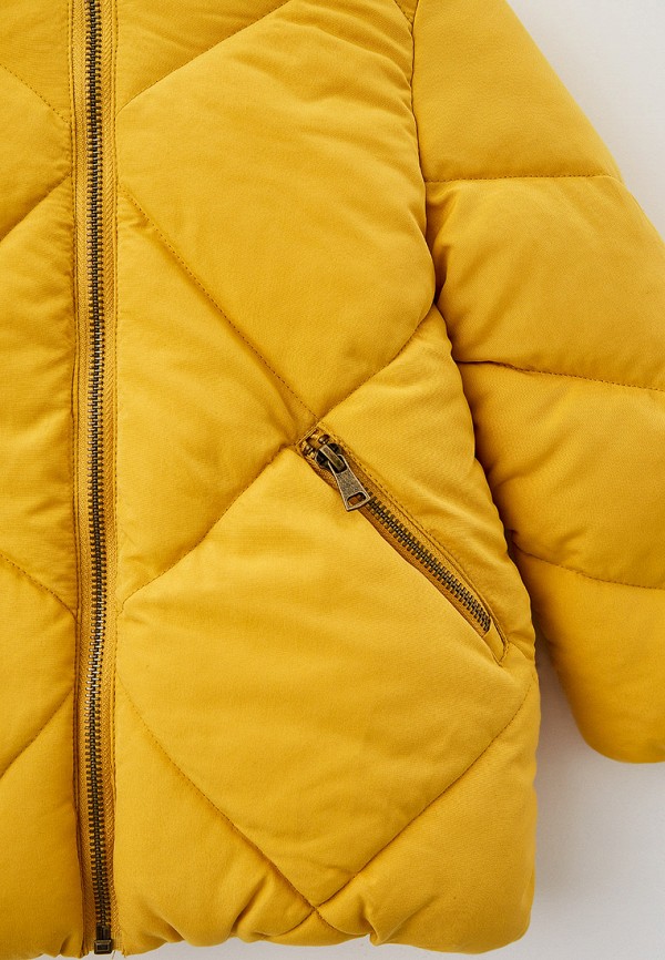 Куртка для девочки утепленная Coccodrillo цвет желтый  Фото 3