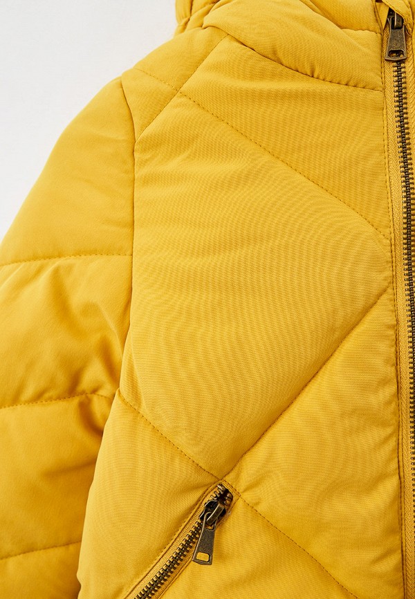 Куртка для девочки утепленная Coccodrillo цвет желтый  Фото 4