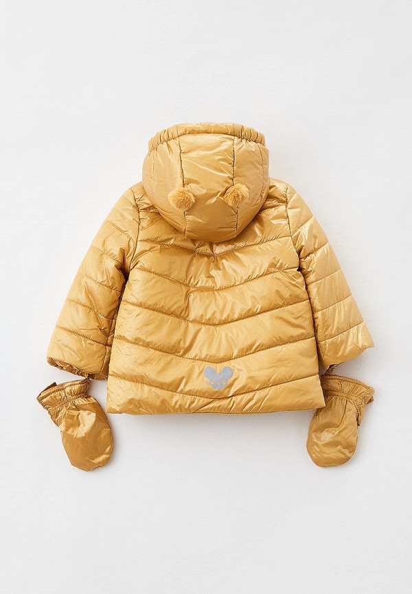 Куртка для девочки утепленная Coccodrillo цвет желтый  Фото 2