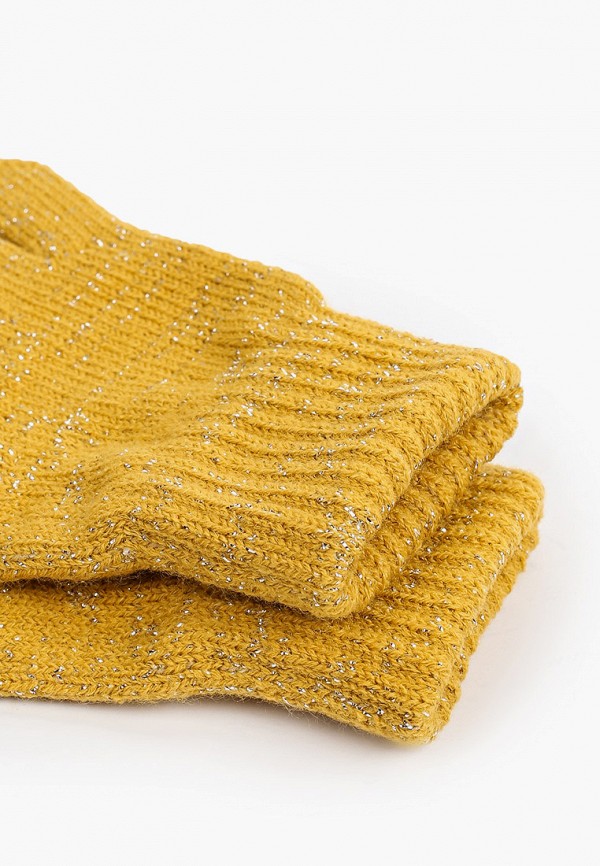 Детские перчатки Coccodrillo цвет желтый  Фото 2
