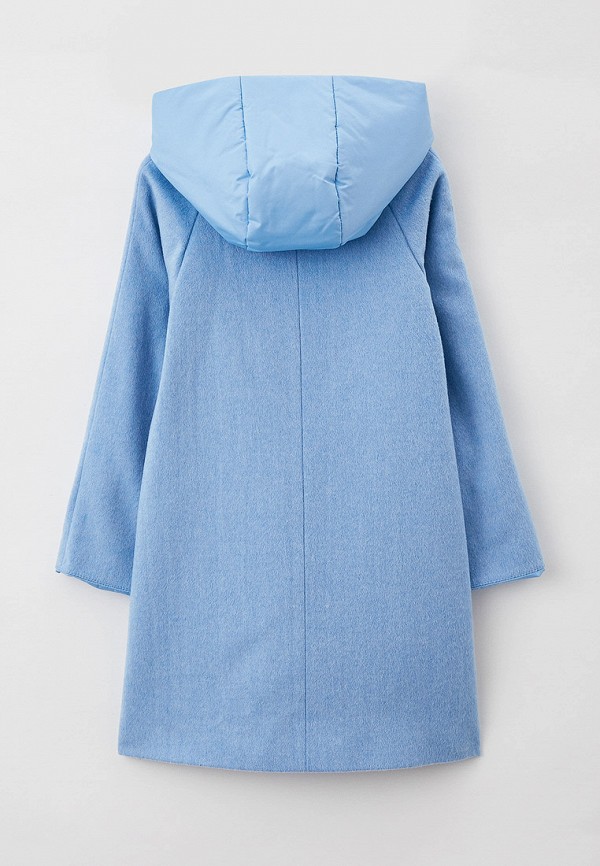 Пальто для девочки Smith's brand цвет голубой  Фото 2