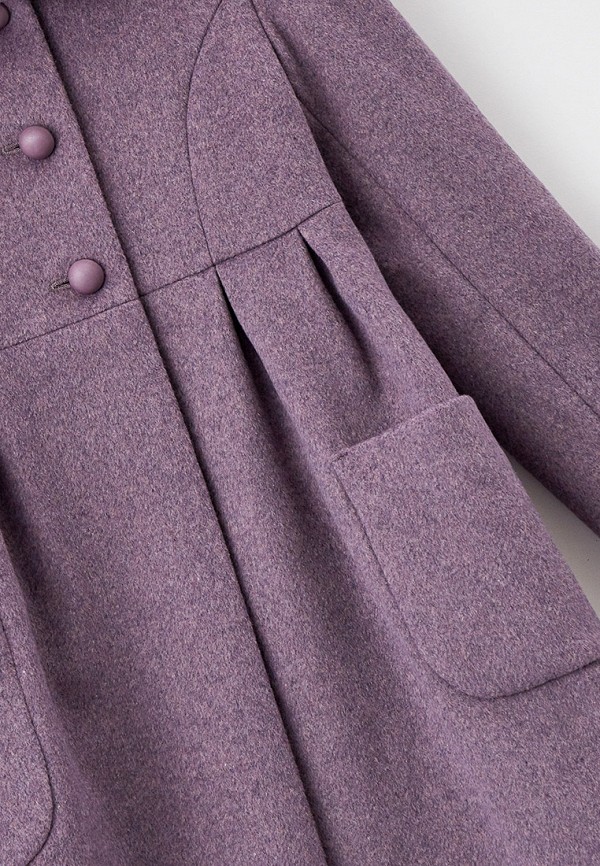 Пальто для девочки Smith's brand цвет фиолетовый  Фото 3