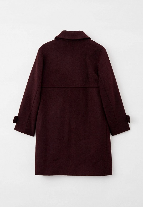 Пальто для девочки Smith's brand цвет бордовый  Фото 2