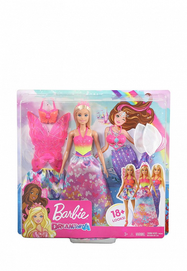 

Набор игровой Barbie, Разноцветный, Dreamtopia 3-в-1