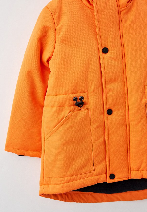 Куртка для девочки утепленная Bukidz цвет оранжевый  Фото 3