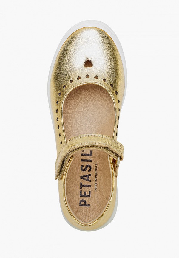 Туфли для девочки Petasil цвет золотой  Фото 4
