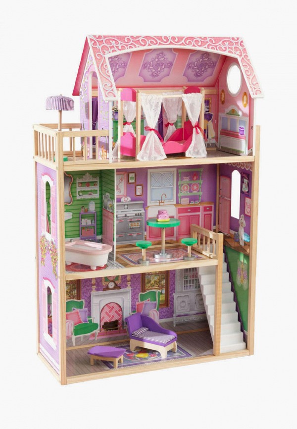 Дом для куклы KidKraft Ава, с мебелью 10 предметов в наборе, для кукол 30 см kidkraft ава с мебелью 10 элементов 65900 ke