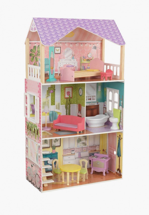 Дом для куклы KidKraft Поппи, с мебелью 11 предметов в наборе, для кукол 30 см