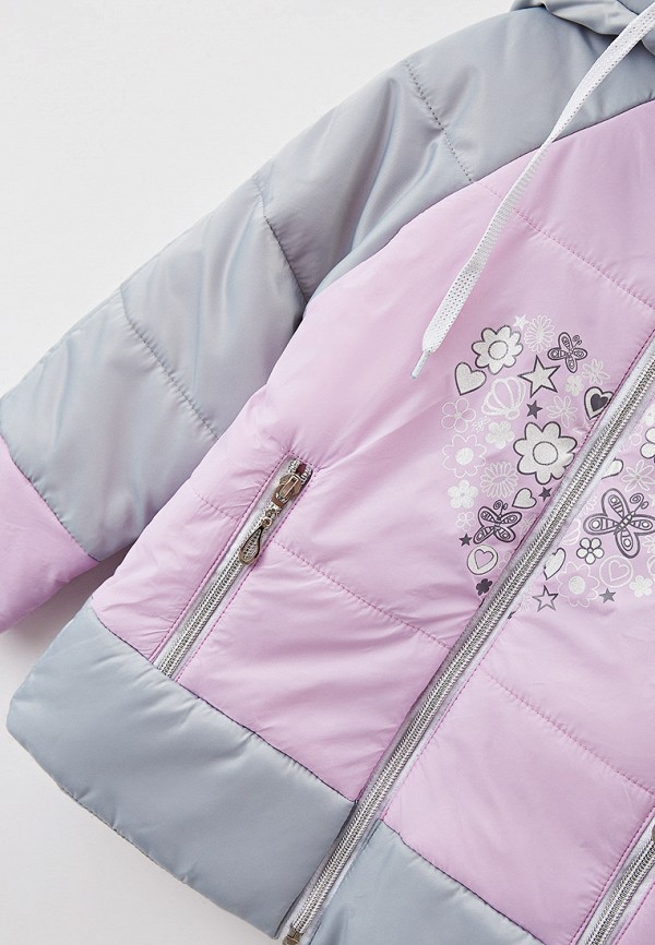 Куртка для девочки утепленная АксАрт цвет розовый  Фото 3