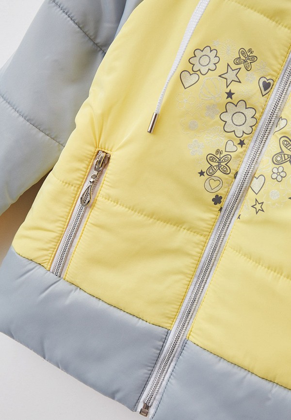 Куртка для девочки утепленная АксАрт цвет желтый  Фото 3