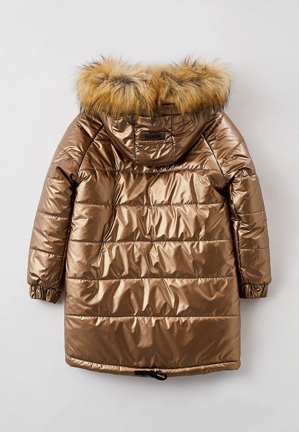 Куртка для девочки утепленная Saima цвет коричневый  Фото 2