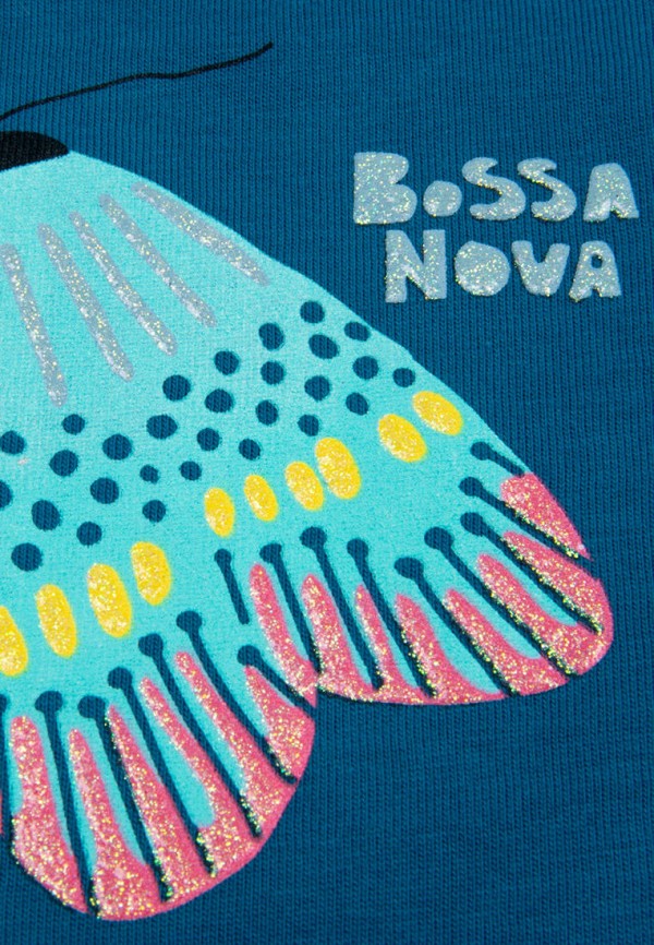 Лонгслив для девочки Bossa Nova цвет бирюзовый  Фото 3