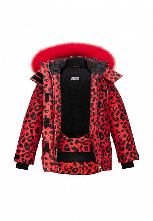 Куртка для девочки утепленная Stylish Amadeo цвет красный  Фото 3