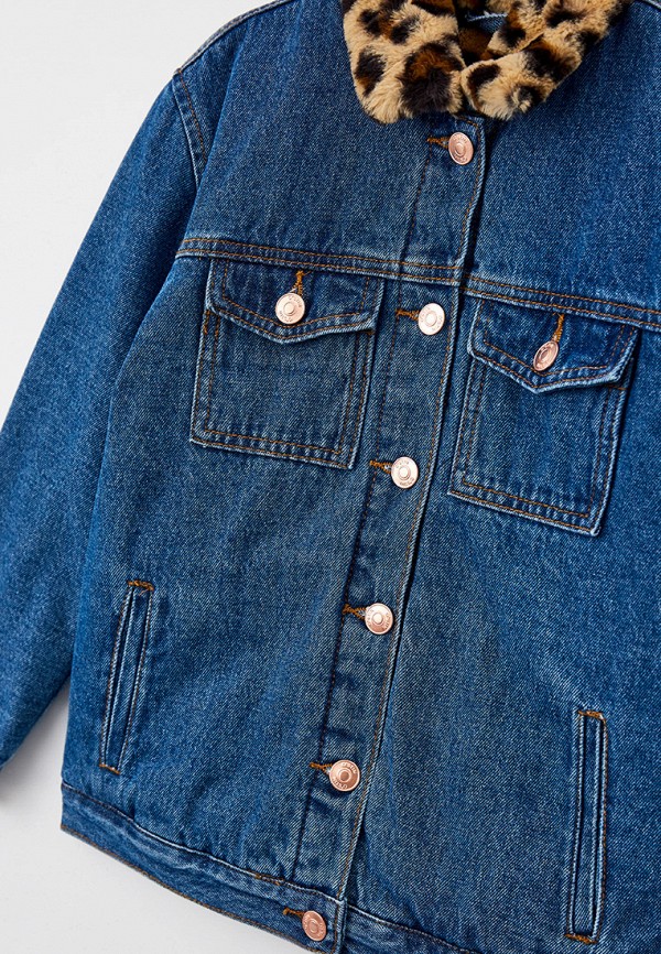 Куртка для девочки джинсовая O'stin цвет синий  Фото 3