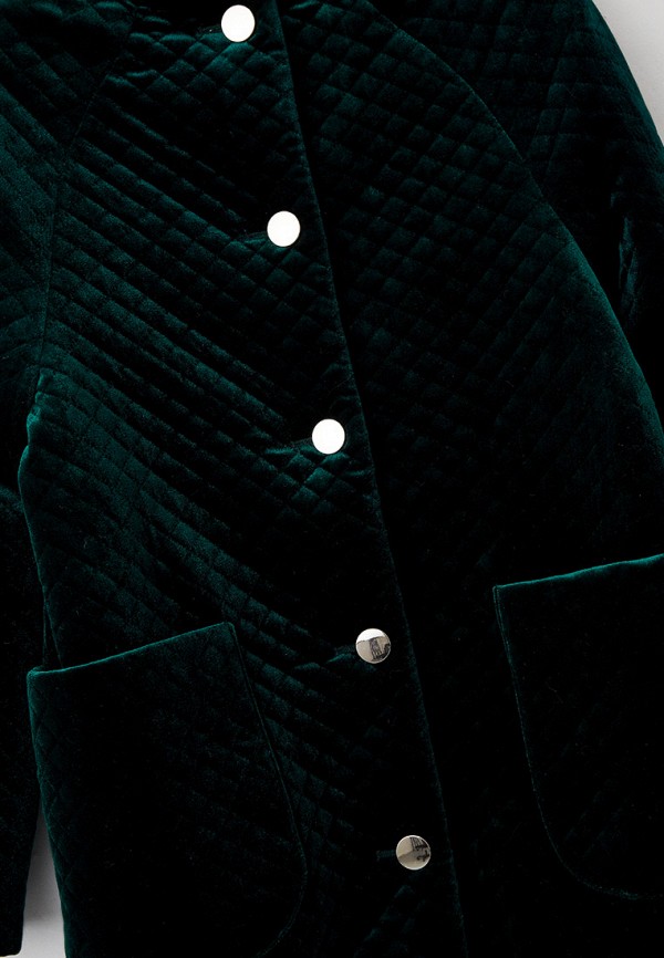 Пальто для девочки Smena цвет зеленый  Фото 3