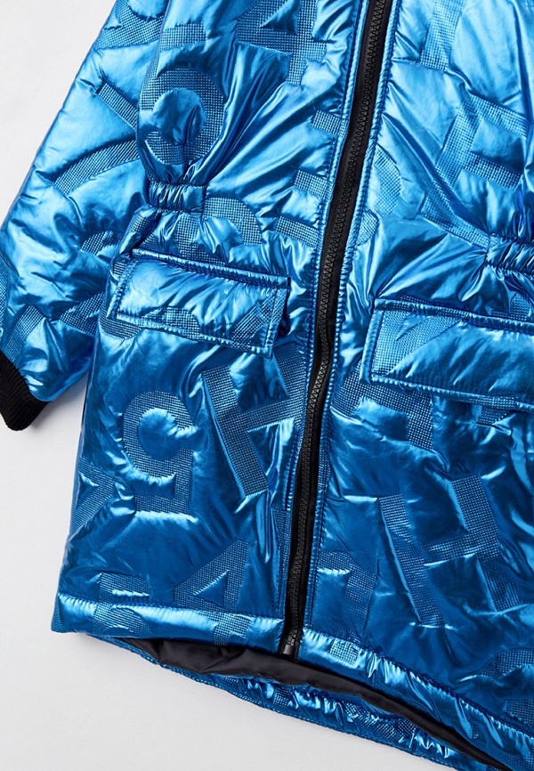 Куртка для девочки утепленная Naturel цвет синий  Фото 3