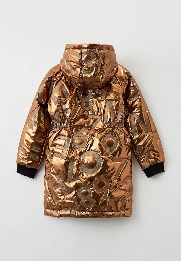 Куртка для девочки утепленная Naturel цвет золотой  Фото 2