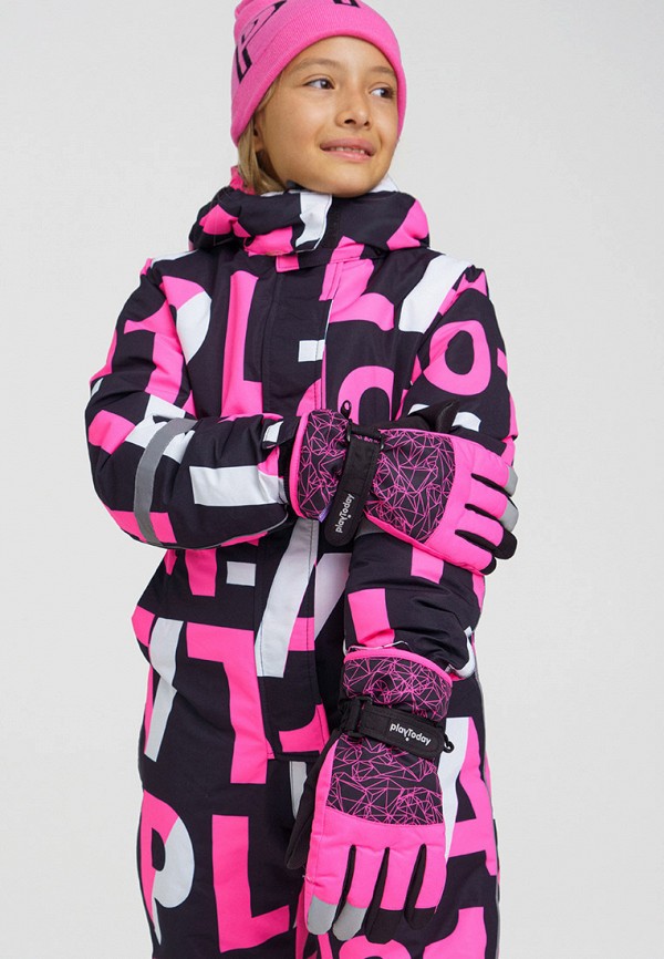 Перчатки PlayToday розовый, размер 17, фото 3