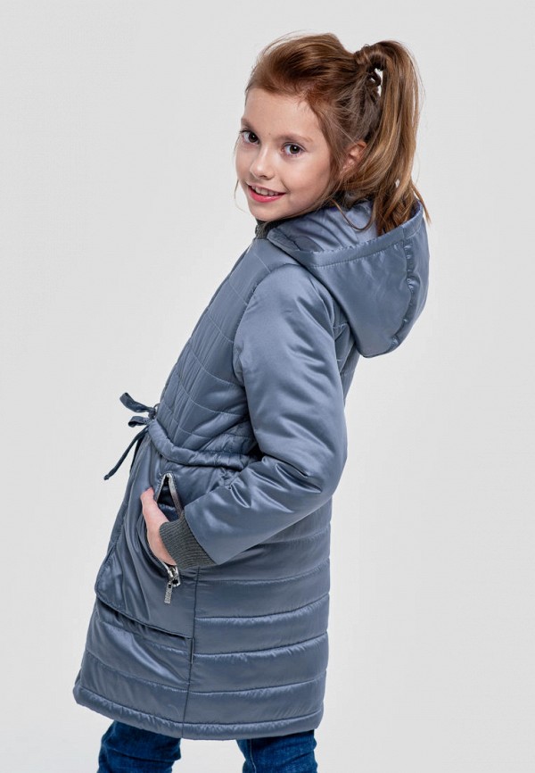 Куртка для девочки утепленная Талви цвет голубой  Фото 4