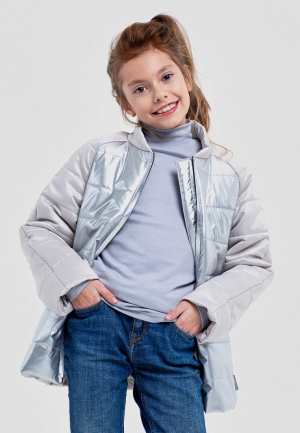 Куртка для девочки утепленная Талви цвет серебряный  Фото 6