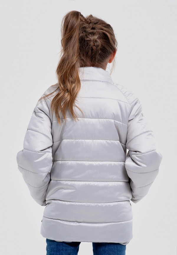Куртка для девочки утепленная Талви цвет серебряный  Фото 3