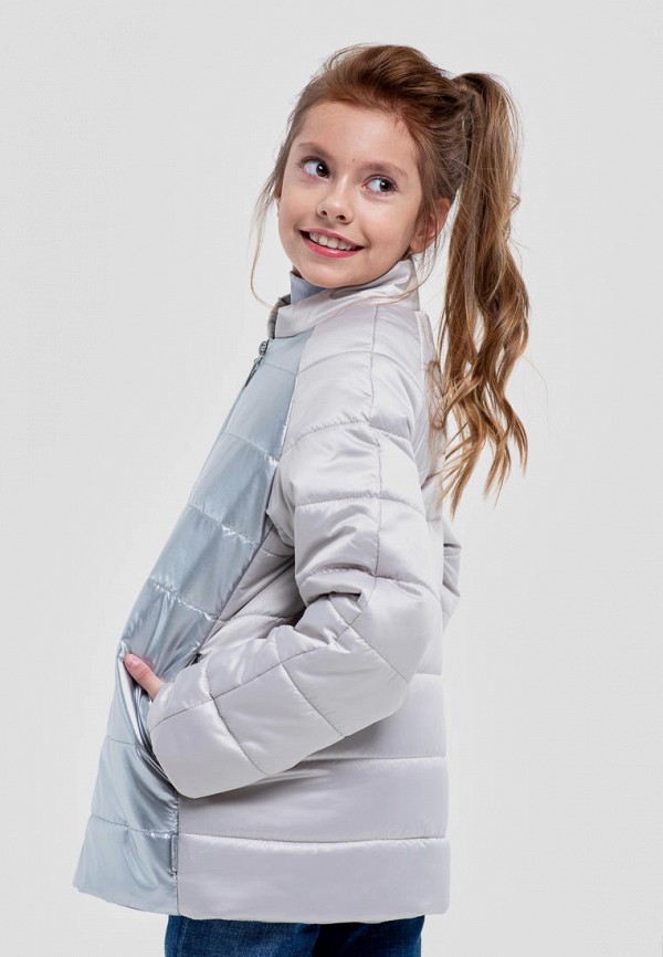 Куртка для девочки утепленная Талви цвет серебряный  Фото 5