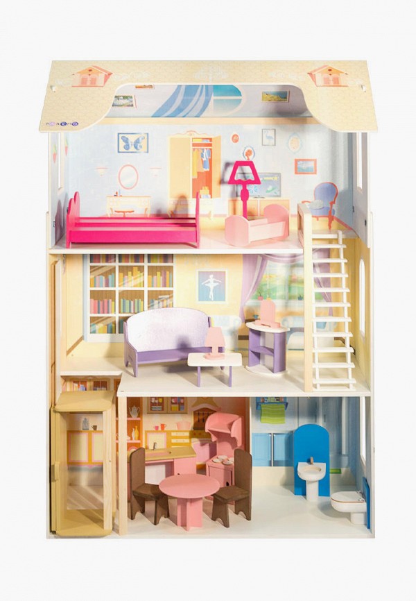 Дом для куклы Paremo Грация с мебелью 16 предметов, для кукол 30 см