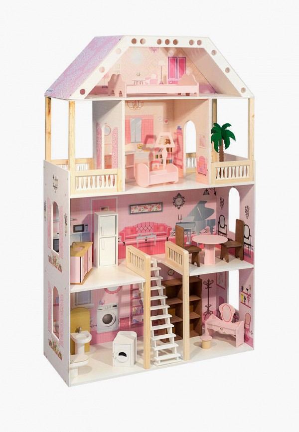 Дом для куклы Paremo Поместье Монтевиль с мебелью 16 предметов, для кукол 30 см