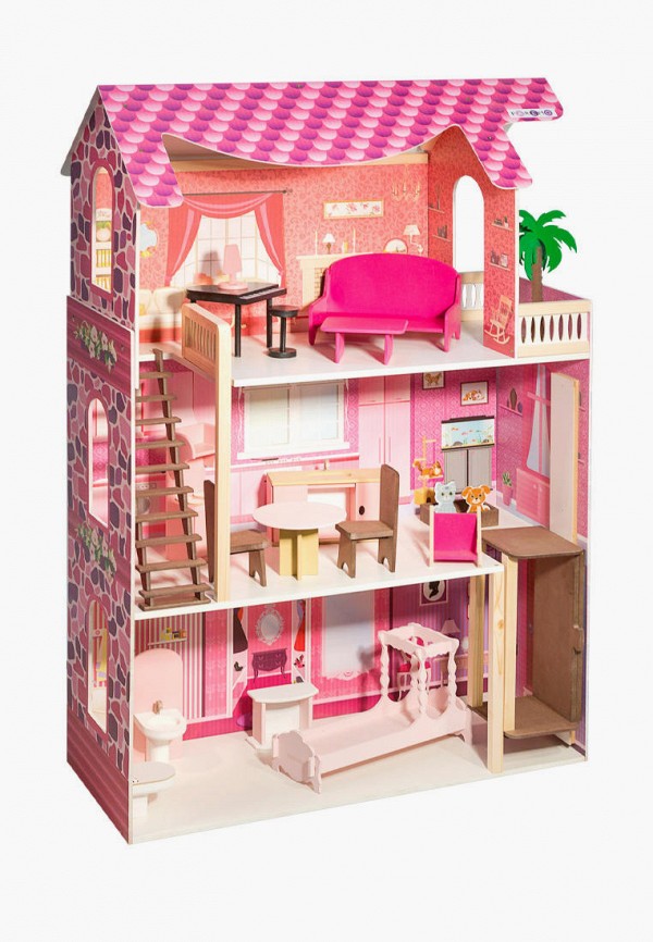Дом для куклы Paremo Монте-Роза с мебелью 19 предметов, для кукол 30 см