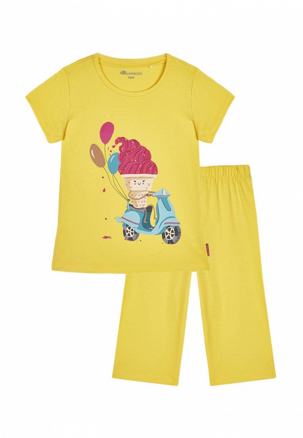 Пижама для девочки Kogankids цвет желтый 