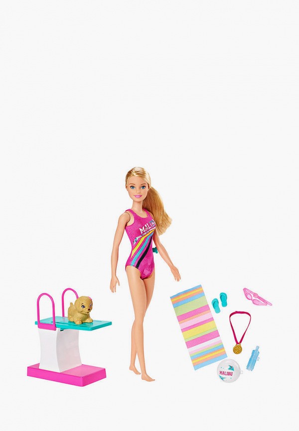 

Набор игровой Barbie, Разноцветный, Чемпион по плаванию