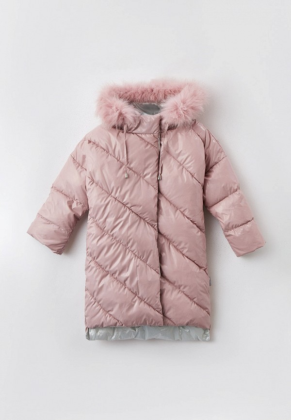 Куртка для девочки утепленная АксАрт цвет розовый 