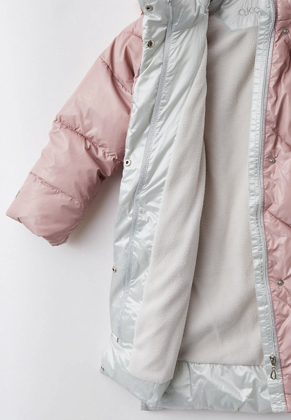 Куртка для девочки утепленная АксАрт цвет розовый  Фото 4