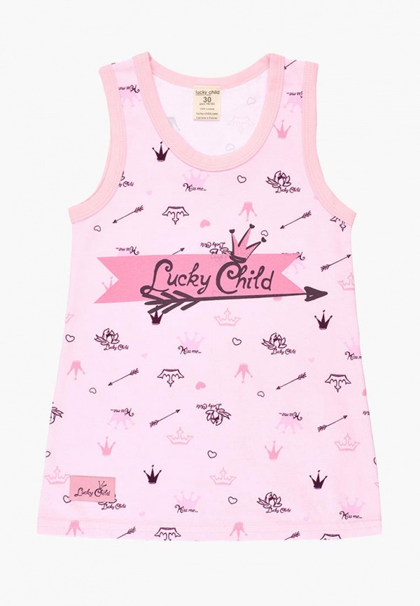 Пижама для девочки Lucky Child цвет розовый  Фото 3