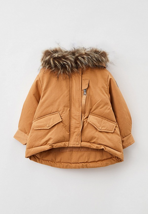Куртка для девочки утепленная Sela цвет коричневый 