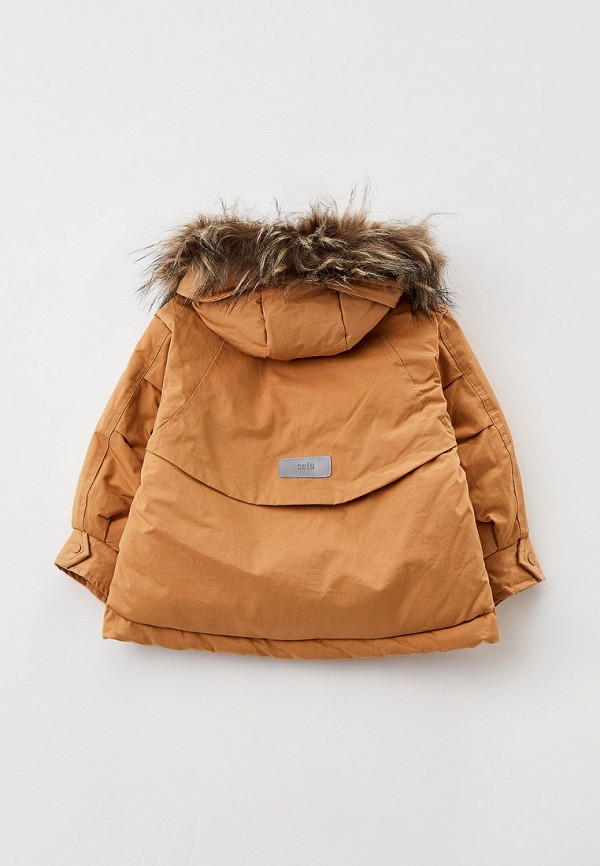 Куртка для девочки утепленная Sela цвет коричневый  Фото 2