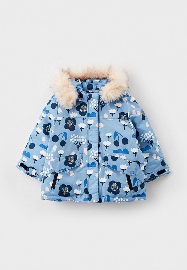 Куртка для девочки утепленная Sela цвет голубой 