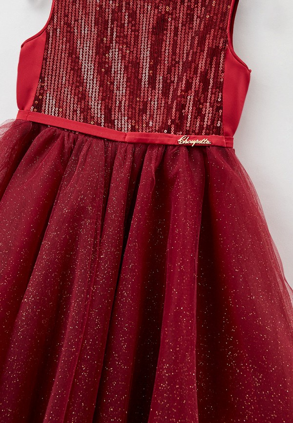 Платья для девочки Choupette цвет бордовый  Фото 3