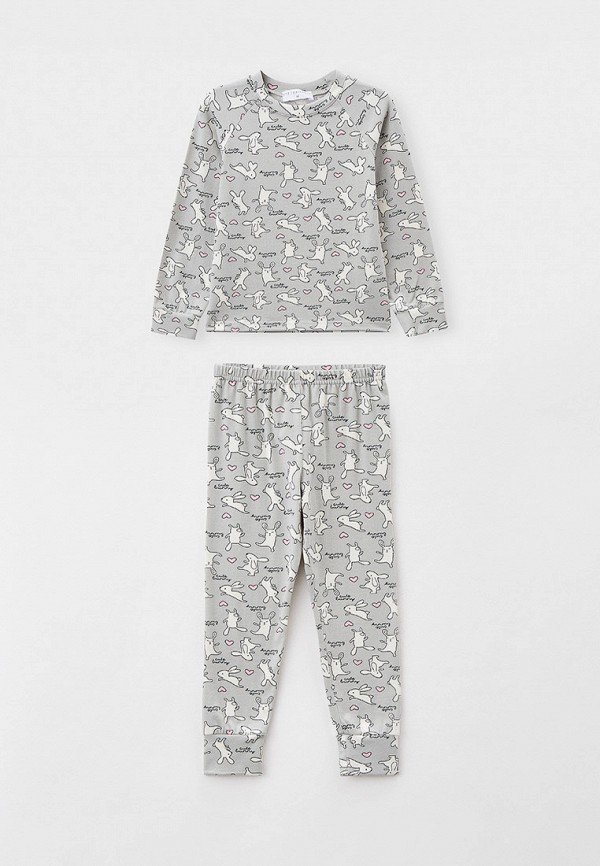 Пижама для девочки Ete Children цвет серый 