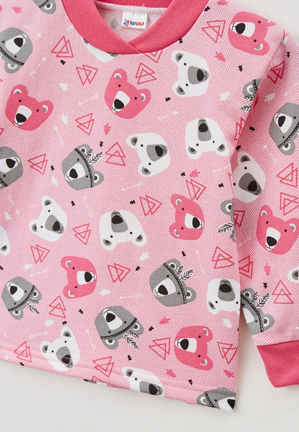 Пижама для девочки Youlala цвет розовый  Фото 3