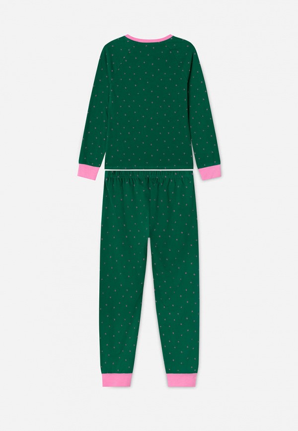 Пижама для девочки Gloria Jeans цвет зеленый  Фото 2