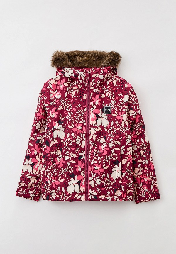Куртка для девочки сноубордическая Billabong цвет бордовый 